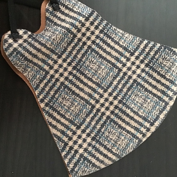 Tan Plaid Face Mask - Picture 4 of 5